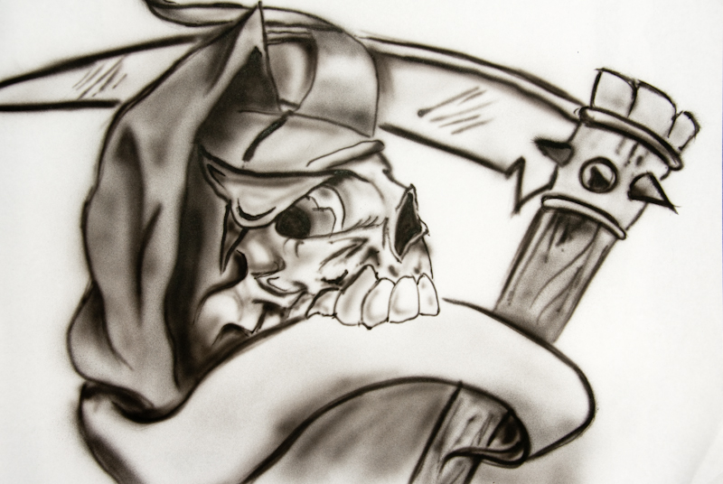 Freehand airbrushing